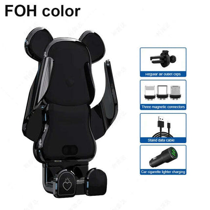 Innovative 15W Wireless Fast Charging Car Phone Mount - Mobile Device Holder for Auto Accessories - Très Elite