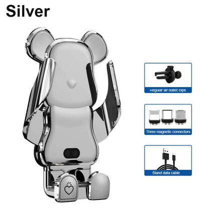 Innovative 15W Wireless Fast Charging Car Phone Mount - Mobile Device Holder for Auto Accessories - Très Elite