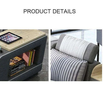 Innovative Bluetooth U-Shaped Convertible Sofa Bed with Integrated Sound System - Customize Your Ideal Hue! - Très Elite