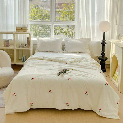 Innovative Breathable Summer Quilt - Double Layer Cooling Design, Lightweight & Washable - Très Elite