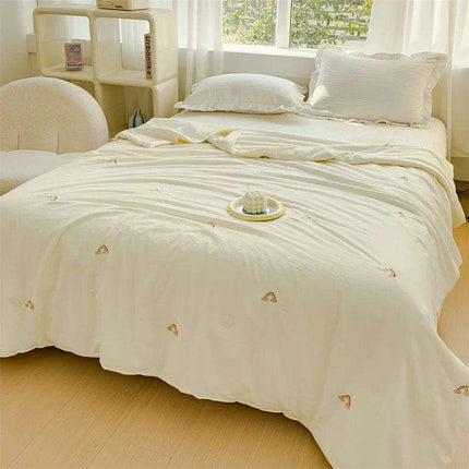 Innovative Breathable Summer Quilt - Double Layer Cooling Design, Lightweight & Washable - Très Elite