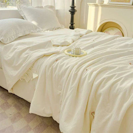 Innovative Breathable Summer Quilt - Double Layer Cooling Design, Lightweight & Washable - Très Elite