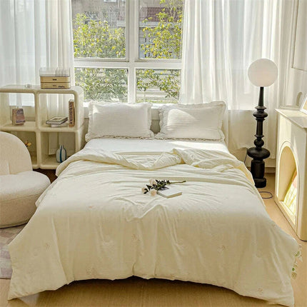Innovative Breathable Summer Quilt - Double Layer Cooling Design, Lightweight & Washable - Très Elite