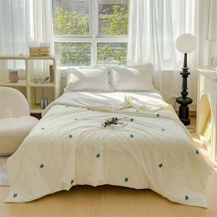 Innovative Breathable Summer Quilt - Double Layer Cooling Design, Lightweight & Washable - Très Elite