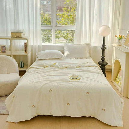 Innovative Breathable Summer Quilt - Double Layer Cooling Design, Lightweight & Washable - Très Elite