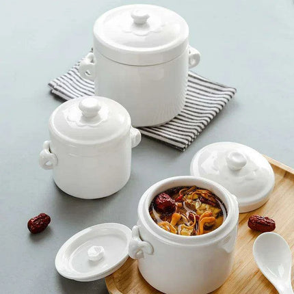 Innovative Double-Lid Ceramic Stew Pot for Flavorful Cooking and Easy Cleanup - Très Elite