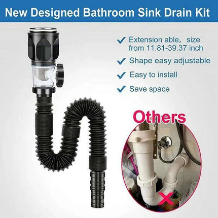 Innovative Flexible Drain Pipe System for Kitchen and Bathroom Solutions - Très Elite