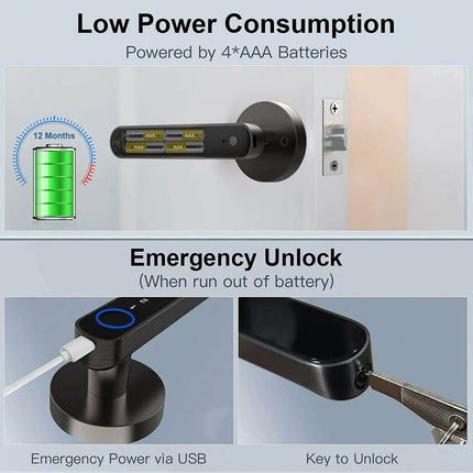 Innovative Smart Round Bedroom Door Lock with Enhanced Security Features - Très Elite