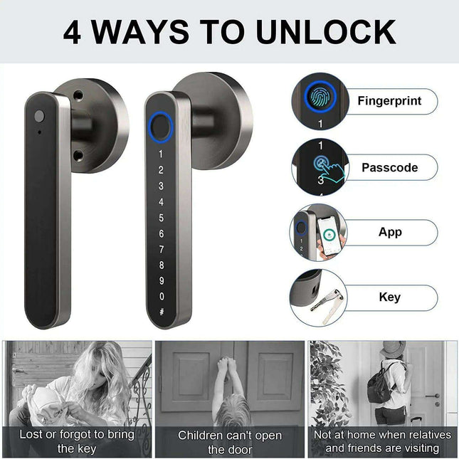 Innovative Smart Round Bedroom Door Lock with Enhanced Security Features..