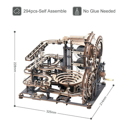Innovative Wooden Marble Run Kit: Fun DIY Puzzle for Creative Exploration - Très Elite