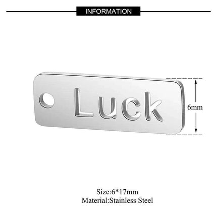 Inspirational 10-Pack Stainless Steel Charms for Creative Jewelry Making - Très Elite