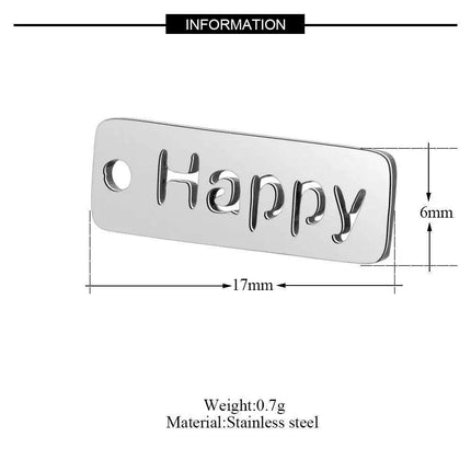 Inspirational 10-Pack Stainless Steel Charms for Creative Jewelry Making - Très Elite