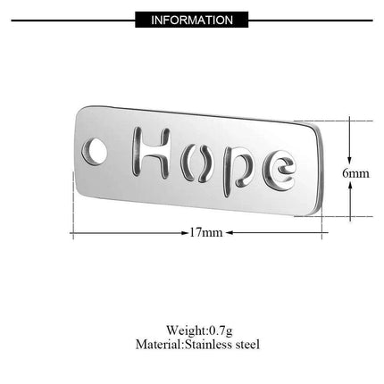 Inspirational 10-Pack Stainless Steel Charms for Creative Jewelry Making - Très Elite