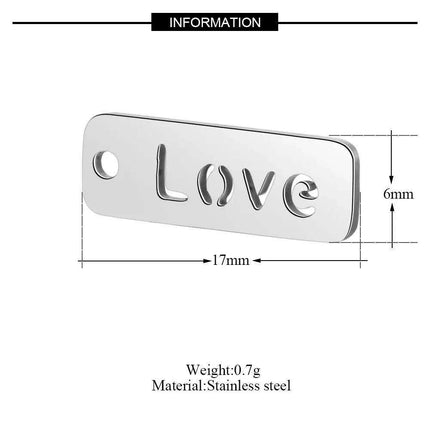 Inspirational 10-Pack Stainless Steel Charms for Creative Jewelry Making - Très Elite