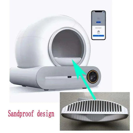 Intelligent App-Controlled Cat Litter Box with Advanced Odor Control - Très Elite