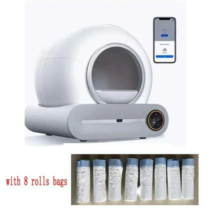 Intelligent App-Controlled Cat Litter Box with Advanced Odor Control - Très Elite