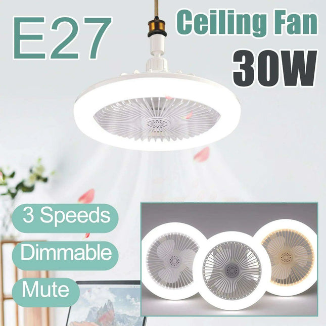 Intelligent Customizable Ceiling Fan with Ambiance Lighting for Modern Spaces - Très Elite