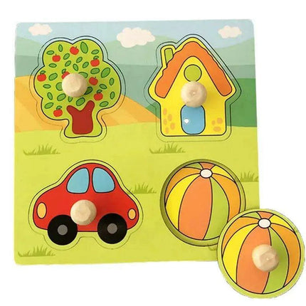 Interactive Montessori Wooden Puzzle Set - Fun Learning Toy for Early Childhood Development - Très Elite