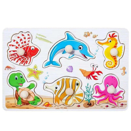 Interactive Montessori Wooden Puzzle Set - Fun Learning Toy for Early Childhood Development - Très Elite