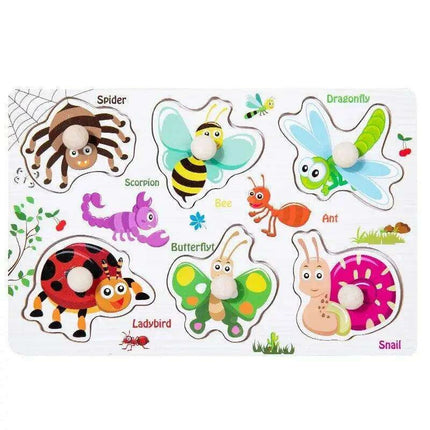 Interactive Montessori Wooden Puzzle Set - Fun Learning Toy for Early Childhood Development - Très Elite