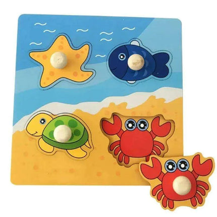 Interactive Montessori Wooden Puzzle Set - Fun Learning Toy for Early Childhood Development - Très Elite