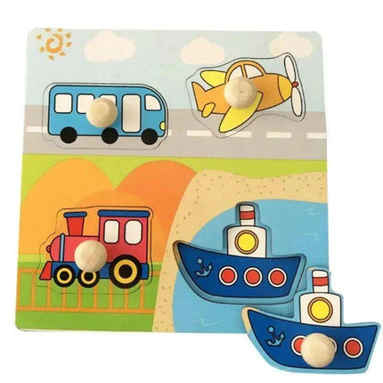 Interactive Montessori Wooden Puzzle Set - Fun Learning Toy for Early Childhood Development - Très Elite