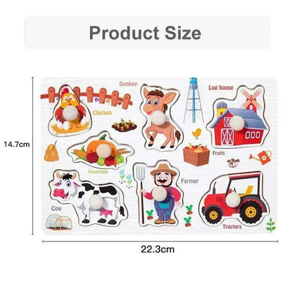 Interactive Montessori Wooden Puzzle Set - Fun Learning Toy for Early Childhood Development - Très Elite