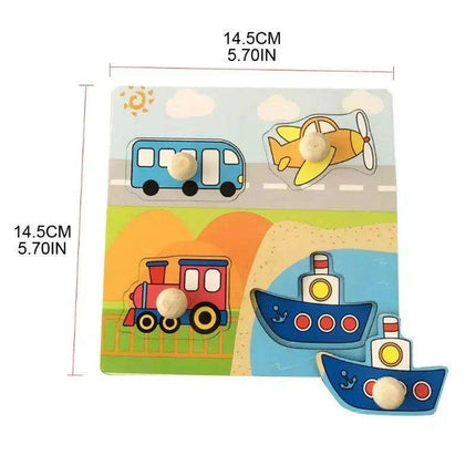 Interactive Montessori Wooden Puzzle Set - Fun Learning Toy for Early Childhood Development - Très Elite