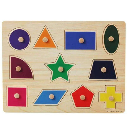 Interactive Montessori Wooden Puzzle Set - Fun Learning Toy for Early Childhood Development - Très Elite