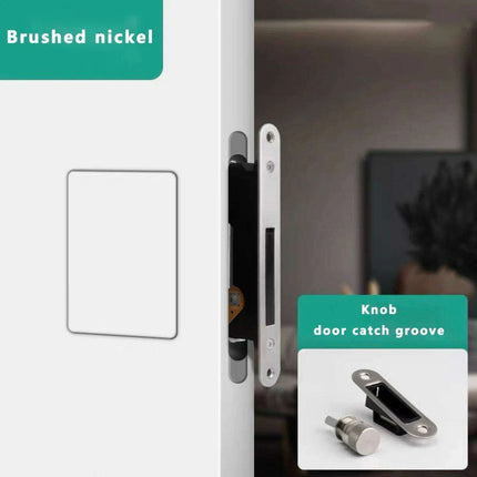 Invisible Magnetic Door Handle Set with Quiet Functionality for Seamless Integration..