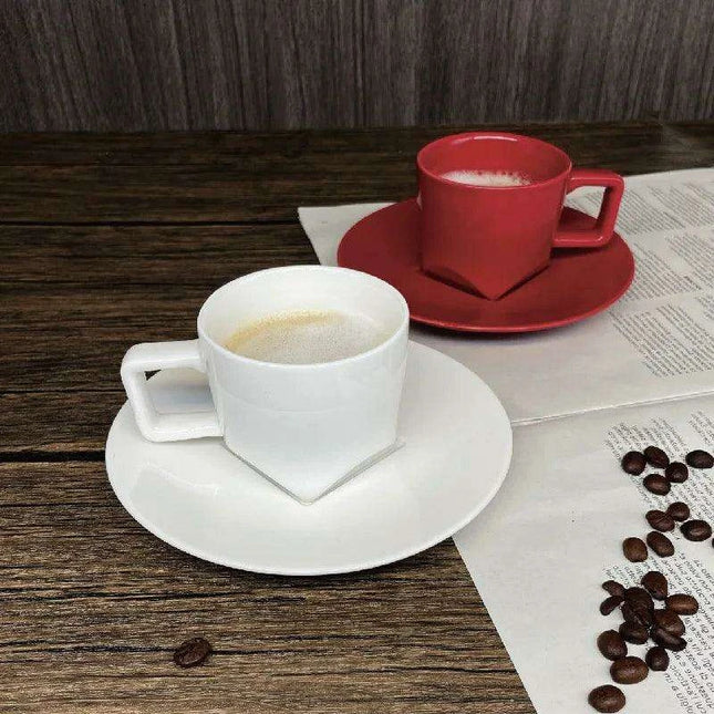 Italian Elegance Espresso Cup and Saucer Set for a Luxurious Coffee Experience