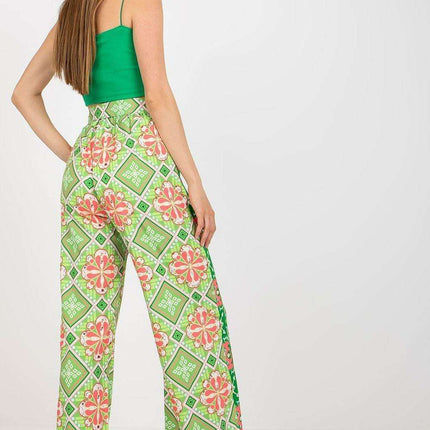 Italian Fashionista Wide Leg Pants Elastic Waistband - Très Elite