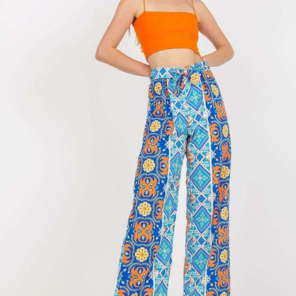 Italian Fashionista Wide Leg Pants Elastic Waistband - Très Elite
