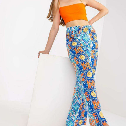 Italian Fashionista Wide Leg Pants Elastic Waistband - Très Elite
