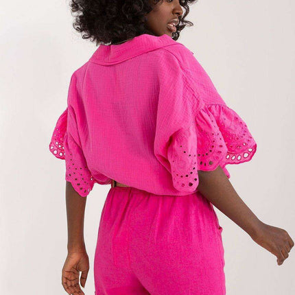 Italian Inspired High Waist Linen Cotton Shorts for Women - Très Elite