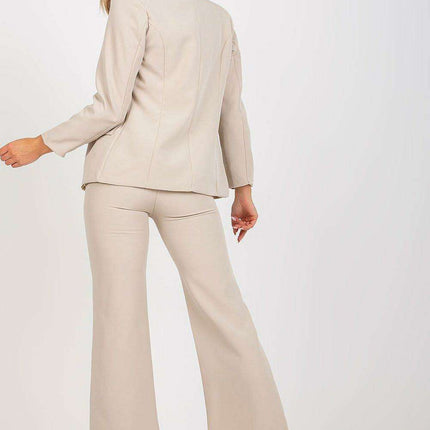 Italian Womens Button Up Jacket With Shoulder Padding - Très Elite