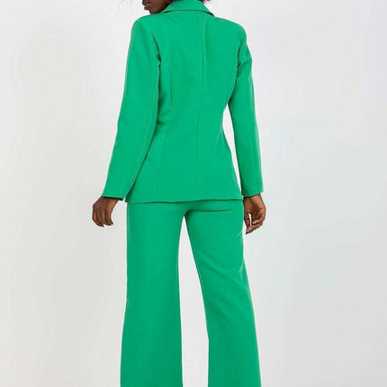 Italian Womens Button Up Jacket With Shoulder Padding - Très Elite