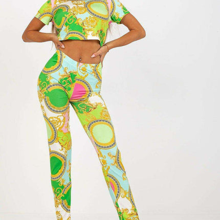 Italy Moda Stylish Summer T Shirt And Leggings Set - Très Elite