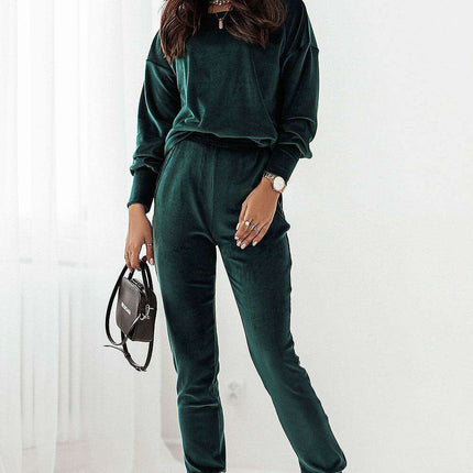 Ivon Luxe Velour Lounge Set for Women Comfortable Chic - Très Elite