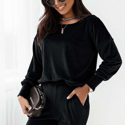 Ivon Luxe Velour Lounge Set for Women Comfortable Chic - Très Elite