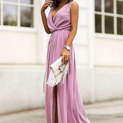 Ivons Allure Chiffon Evening Dress Elegant European Gown - Très Elite
