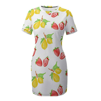 Ivory Short Sleeve Bodycon Dress for Timeless Style- Très Elite- Très Elite