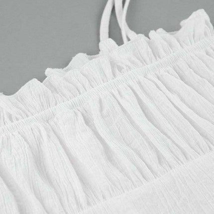 Ivory V-Neck Ruffle Skirt Bodycon Evening Dress - Perfect for Special Occasions - Très Elite