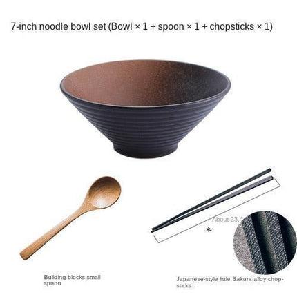 Japanese Cuisine Serving: Elegant Ceramic Bamboo Hat Style Bowls Set..