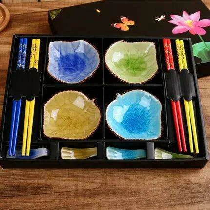 Japanese Culinary Elegance: Premium Ceramic Dining Set for Exquisite Meals - Très Elite