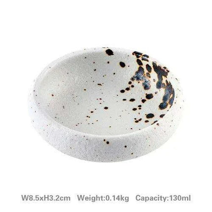 Japanese Elegance Ceramic Snack and Soy Sauce Serving Set - Elevate Your Dining Experience - Très Elite
