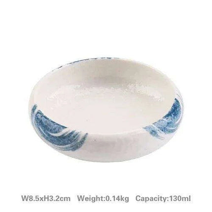 Japanese Elegance Ceramic Snack and Soy Sauce Serving Set - Elevate Your Dining Experience - Très Elite
