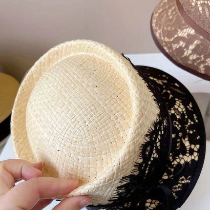 Japanese-Inspired Lace-Adorned Fisherman's Hat - Très Elite