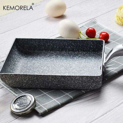 Japanese Medical Stone Non-Stick Omelette Frying Pan - Essential for Perfect Eggs and Pancakes - Très Elite