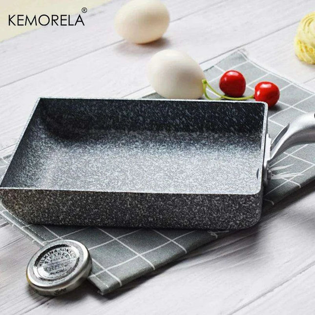 Japanese Medical Stone Non-Stick Omelette Frying Pan - Essential for Perfect Eggs and Pancakes